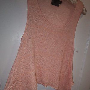 SWEET N SINFUL Peace Woven Sleeveless Tunic Top (NWOT) SIZE L